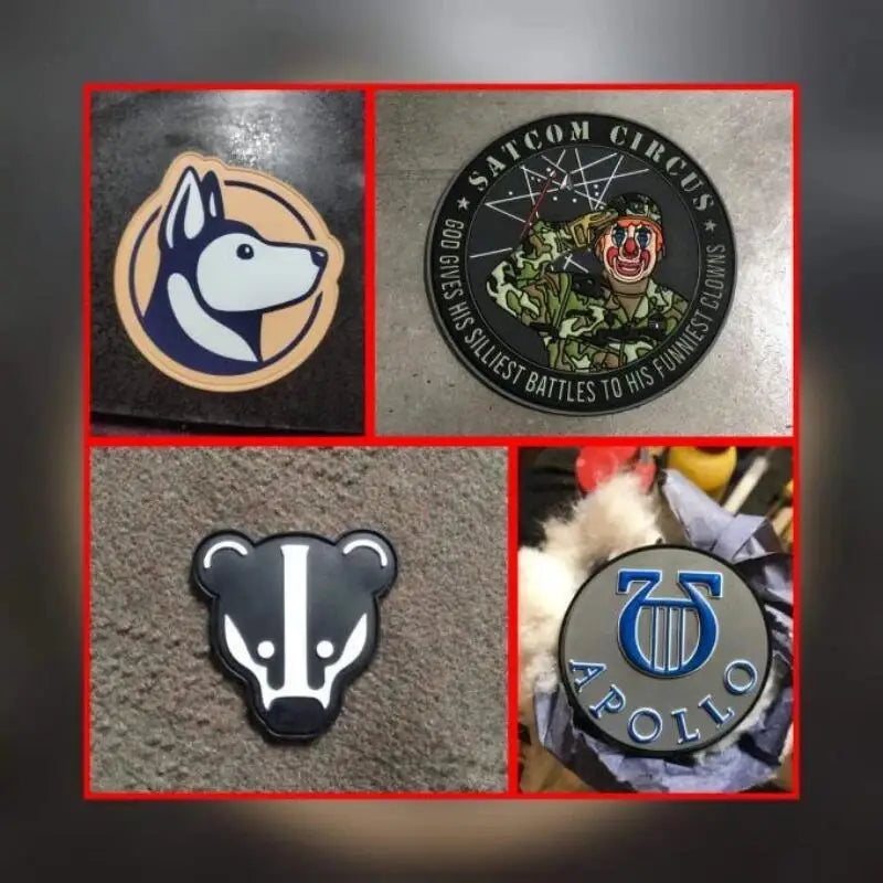 Custom PVC Patches Personalized 3d Solid Rubber Badges With Hook and Loop Backing Tactical Silicone Emblems Wholesale 50PCS DIY