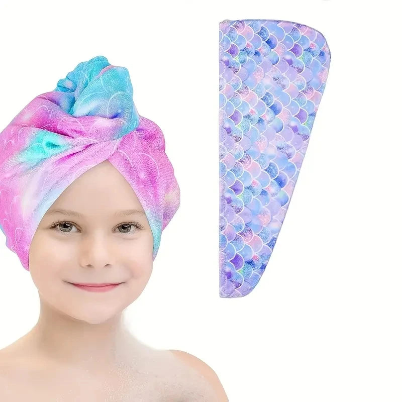 1 piece of ultra-fine fiber dry hair cap, absorbent quick drying bathroom hair towel, bathroom supplies