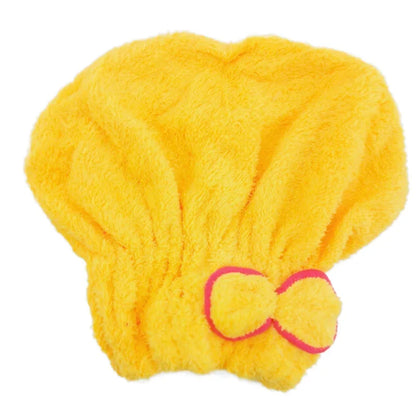 Women Soft Microfiber Towels Shower Cap Towel Bath Hats for Women Dry Hair Cap Quick Drying Soft for Lady Turban Head Girl Towel