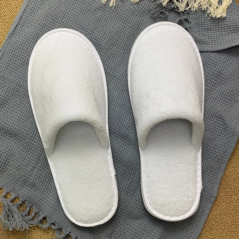 Disposable Hotel Slippers Men Guests Closed Toe House Hotel Friend Coming Slippers for Women Hotel Home Disposable Slippers