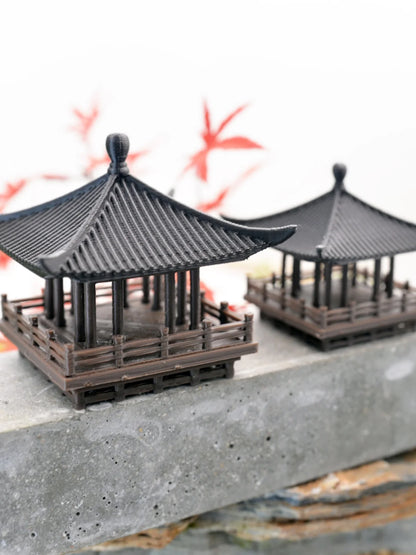 Gazebo Chinese retro building hanging pavilion rockery bonsai micro landscape pavilion DIY new style decoration 3D printing