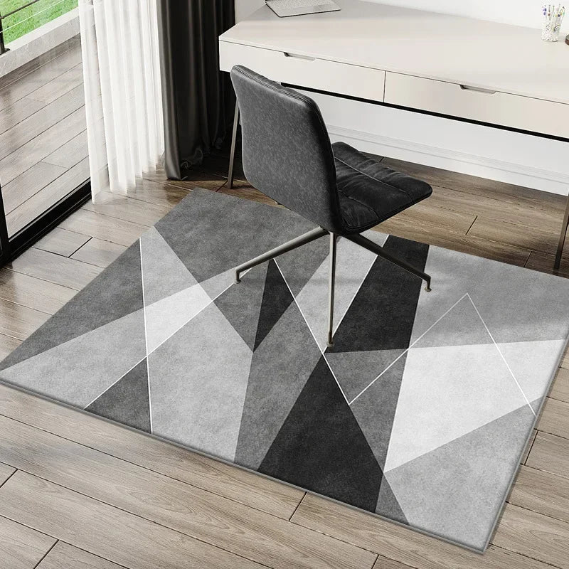 VIKAMA Simple e-Sports Chair Floor Mat Study Desk Computer Swivel Chair Carpet Bedroom Soiled Foot Mat Carpet Home Decoration