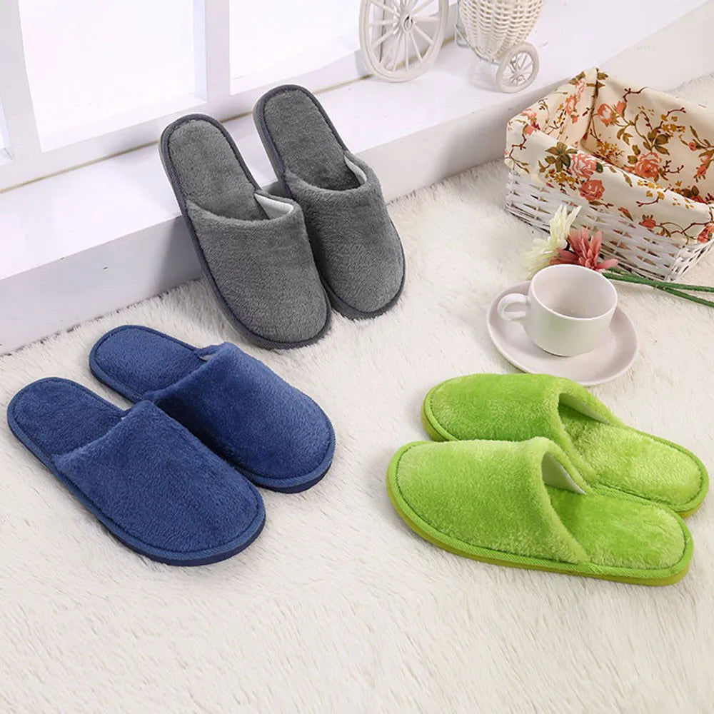 Disposable Slippers Hotel Travel Slipper Sanitary Party Home Slipper Guest Use Folding Men Women Linen Indoor Slippers